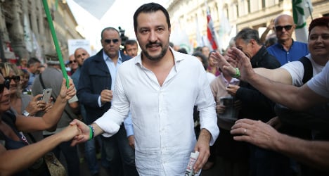 Matteo Salvini photo by Marco Bertorello/AFP